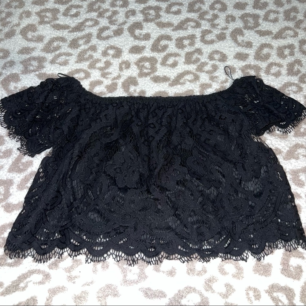 Lace crop top